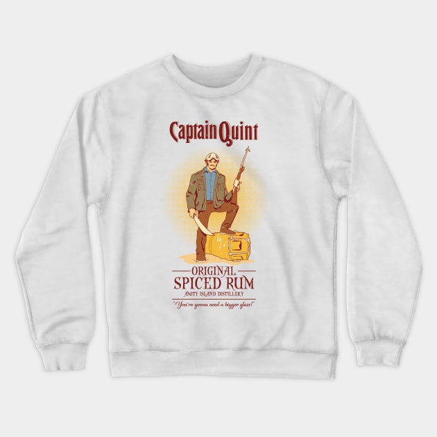 Captain Quint Spiced Rum Crewneck Sweatshirt by kentcribbs